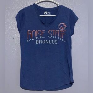 Russell Athletics Boise State Broncos blue short sleeve athletic shirt